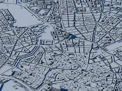 Palma de Mallorca 3D Model Spanish Island City 3D print model