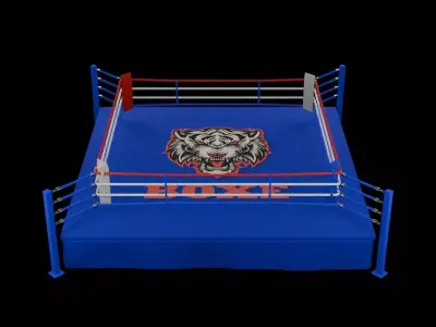Boxing ring 3D model