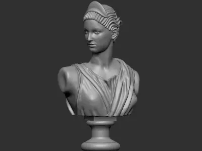 ARTEMIS DIANA BUST HEAD GREEK ROMAN GODDESS STATUE  3D print model