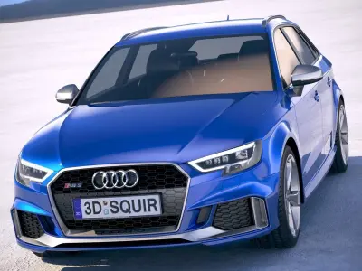 Audi RS3 Sportback 2018 3D model
