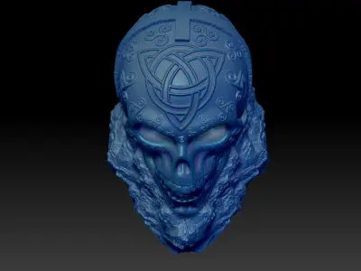 Celtic Skull I   3D Print Model  3D print model