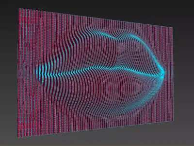 Parametric Lips Wall Decor 3D model