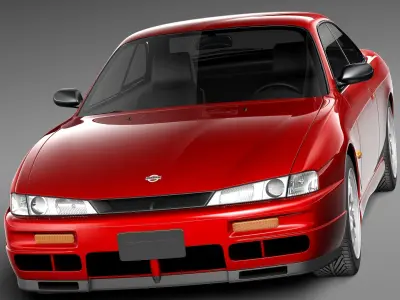Nissan 240 SX silvia S 14 1995 - 1999 3D model
