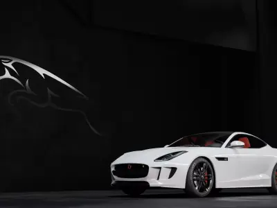 Jaguar F-type 2016 Low-poly 3D model