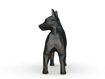 jack russell terrier figure 3D print model
