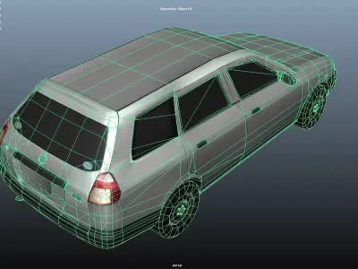 car Lowpolygon Low-poly 3D model