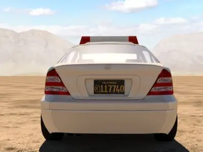 Mercedes Benz C240 Police 3D model