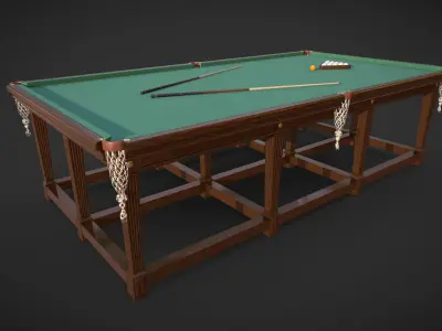 Billiard Table Low-poly 3D model