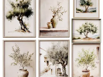 Frame Pictures Low-poly 3D model