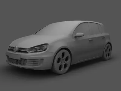 Volkswagen Golf GTI 5doors 2010 3D model