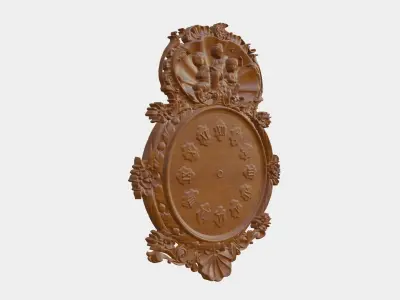 Wooden Clock Decor 3D print model order