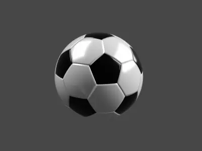 Soccer Ball Low-poly 3D model get