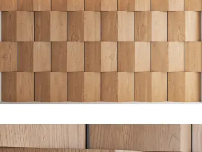 Decorative wall panels set 26 3D model