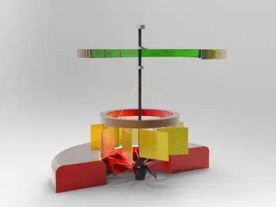Water turbine Free 3D model