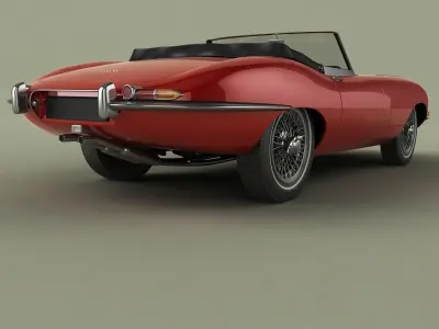 Jaguar E-Type Cabrio Mk1 3D model