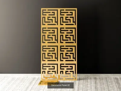 Decorative Panels Pack 6 3D Model Collection