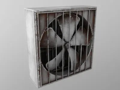 industrial wall fans  3D model