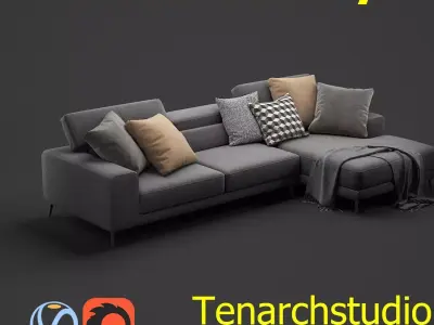 Tenarchstudio Anderson clyford Sofa Render ready  3D model