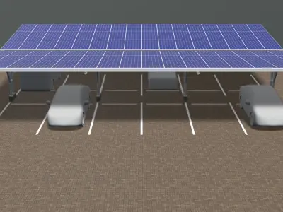 Solar carport 24u03 3D model