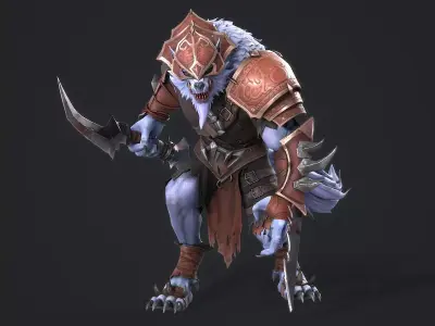 Werewolf Assassin Low-poly 3D model