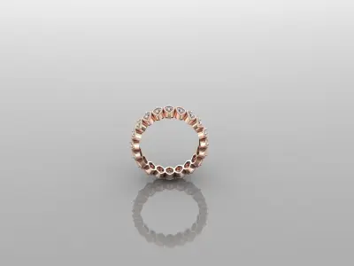Solitaire Ring Version 1 SR16 3D model
