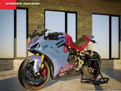 Ducati Supersport 950 Gresini Livery of Marc Marquez 3D model