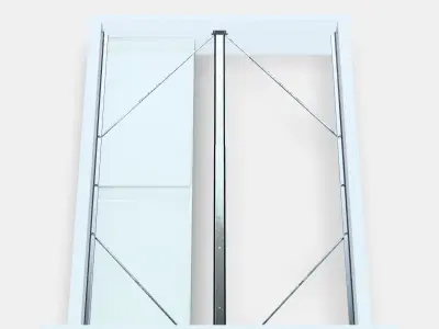 MALM Bed frame high w 2 storage boxes 34 Low-poly 3D model