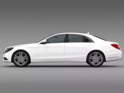 Mercedes Benz S 500 Lang V222 2016 3D model
