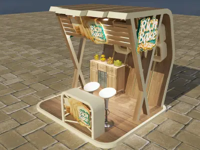 Booth Exhibition Stand a 102b 3D model