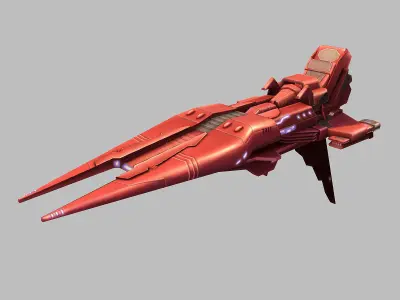 Scythe Battleship 01 3D model