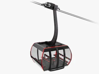 Cableway 3S Cabin CWA ATRIA 3D model