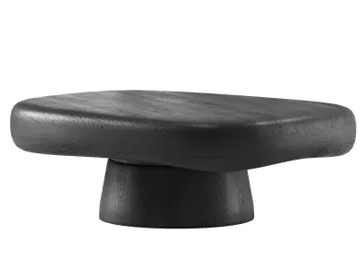 CB2 Derrico coffee side table 2 color options 3D model