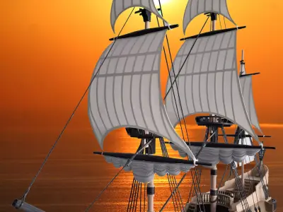 Galleon Model a Hobby and Unique Interior Decoration 3D print model