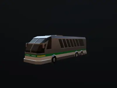 Bus Low-poly 3D model