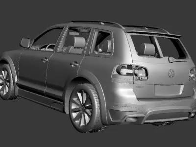 Volkswagen Touareg R50 Low-poly 3D model