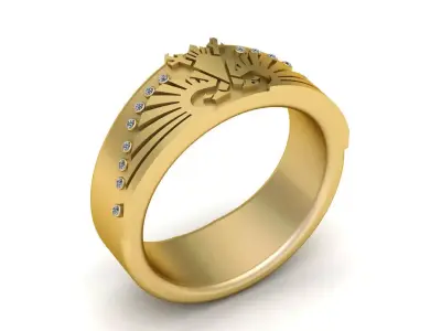 DESIGN TAJ ENAGEMENT RING 3D PRINTABLE MODEL  3D print model