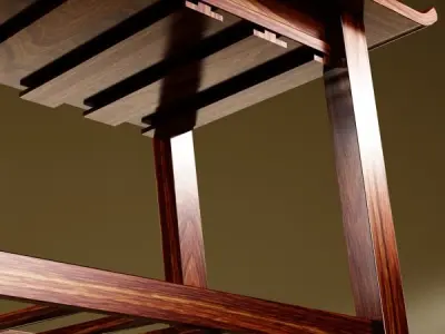 Wine Table Rack 2 3D model