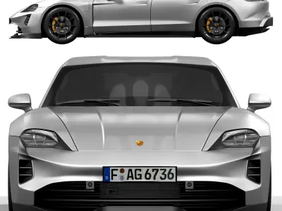 Porsche Taycan GTS 2022 3D model
