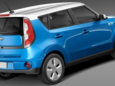Kia Soul EV 2015 3D model
