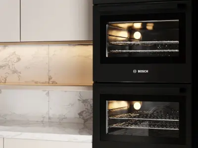 MODERN KITCHEN WITH ISLAND 008 Low-poly 3D model