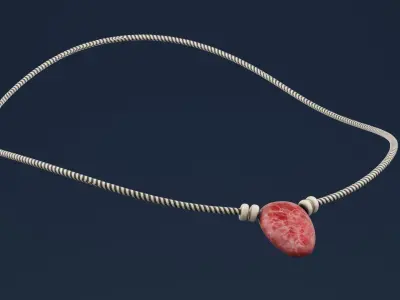 Treasure Necklace Low-poly 3D model