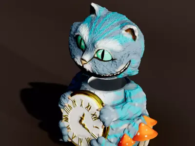 Cheshire Cat Casket 3D print model