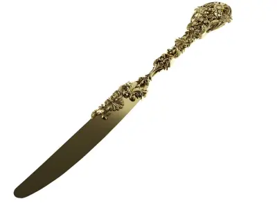 Royal Gold Premium Elite Knife 3D model