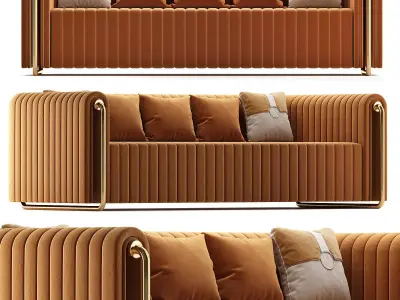 RIVERS Sofa - Mezzo Collection 3d model Low-poly 3D model