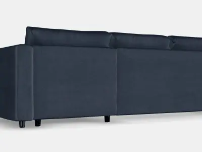 VIMLE 3-seat sofa with chaise longue 3 Low-poly 3D model