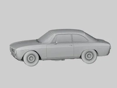 ALFA ROMEO GTA CAR 3D Print Ready 3D print model