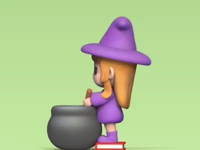 Witch Cauldron 3D print model
