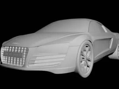 audi r8 Low-poly 3D model
