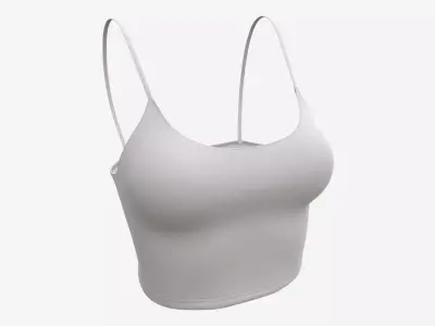 Fitness top for women light 3D model