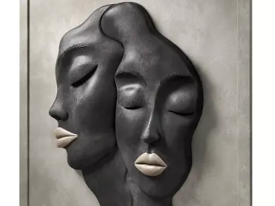 Decorative panel face 3 3D model